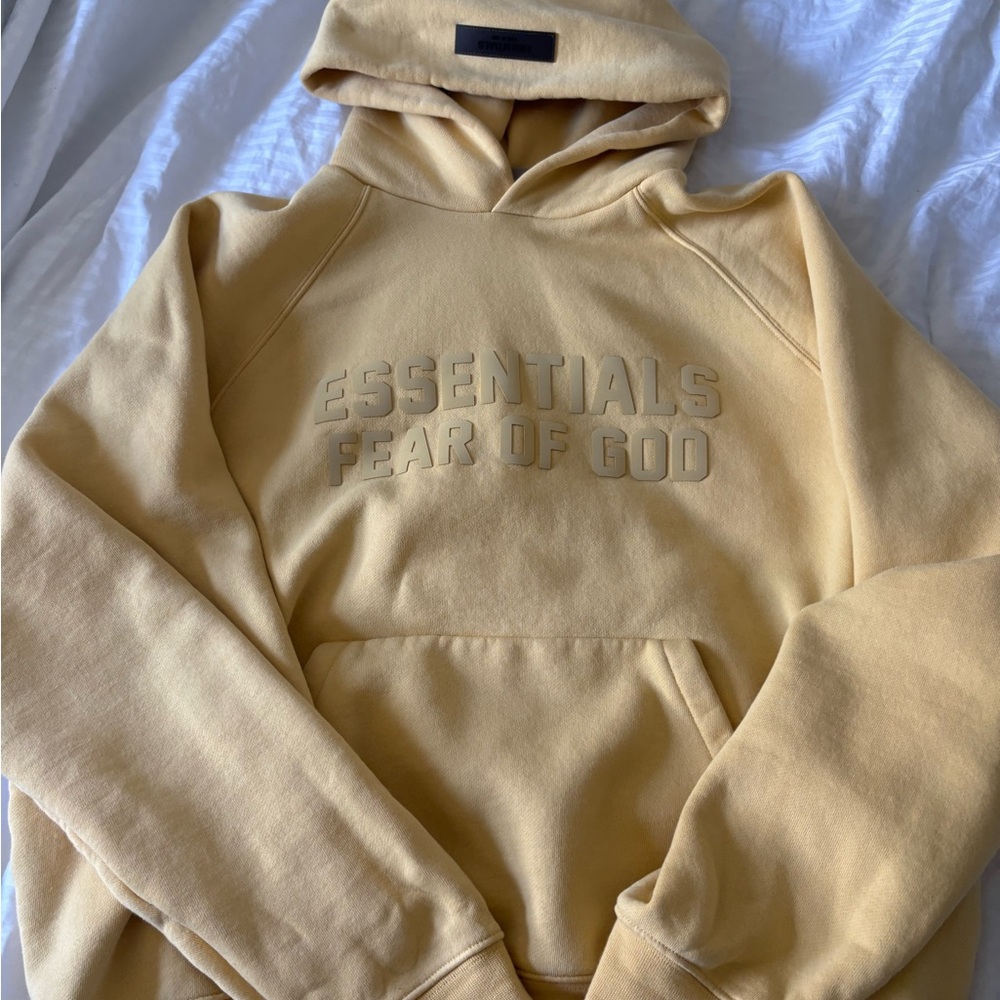 Essentials Fear of God Yellow Hoodie (gently worn)